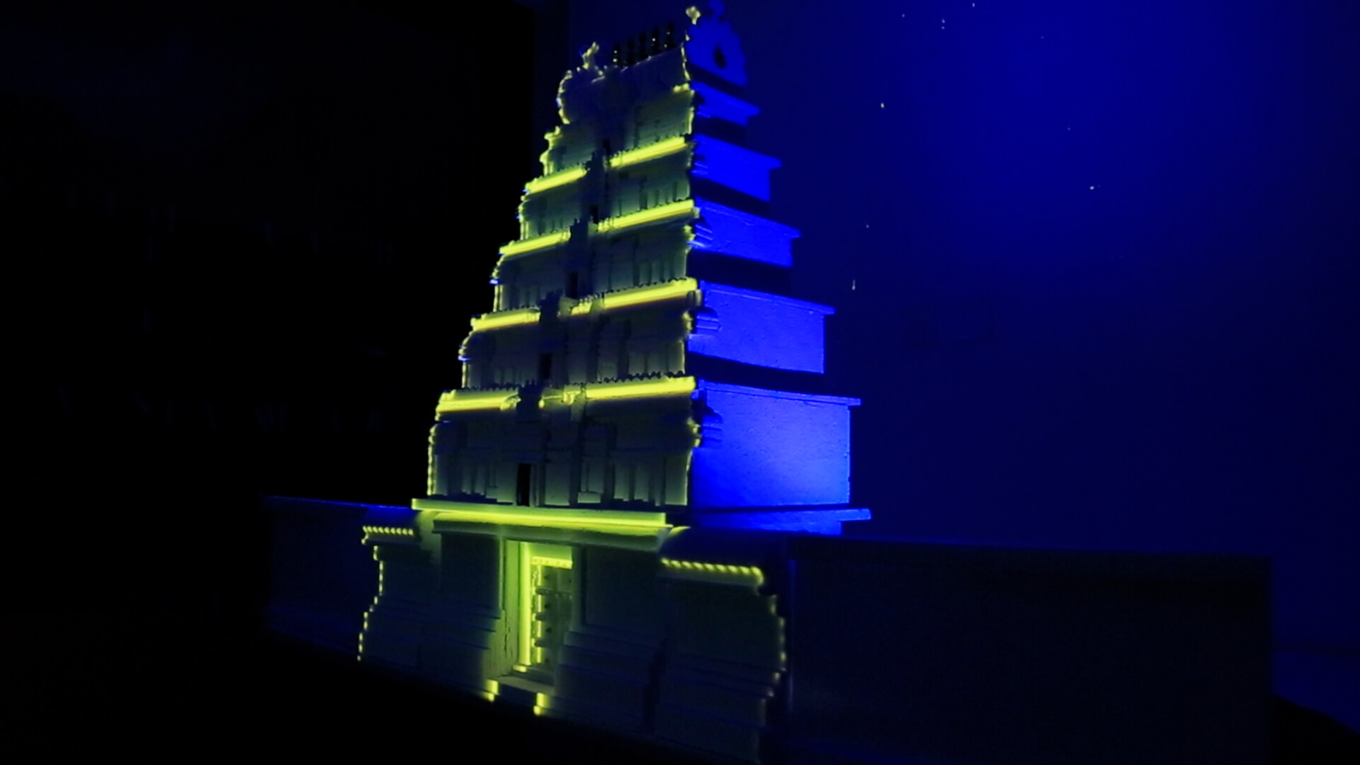Temple Projection mapping, 3d, video projection, srushti creative