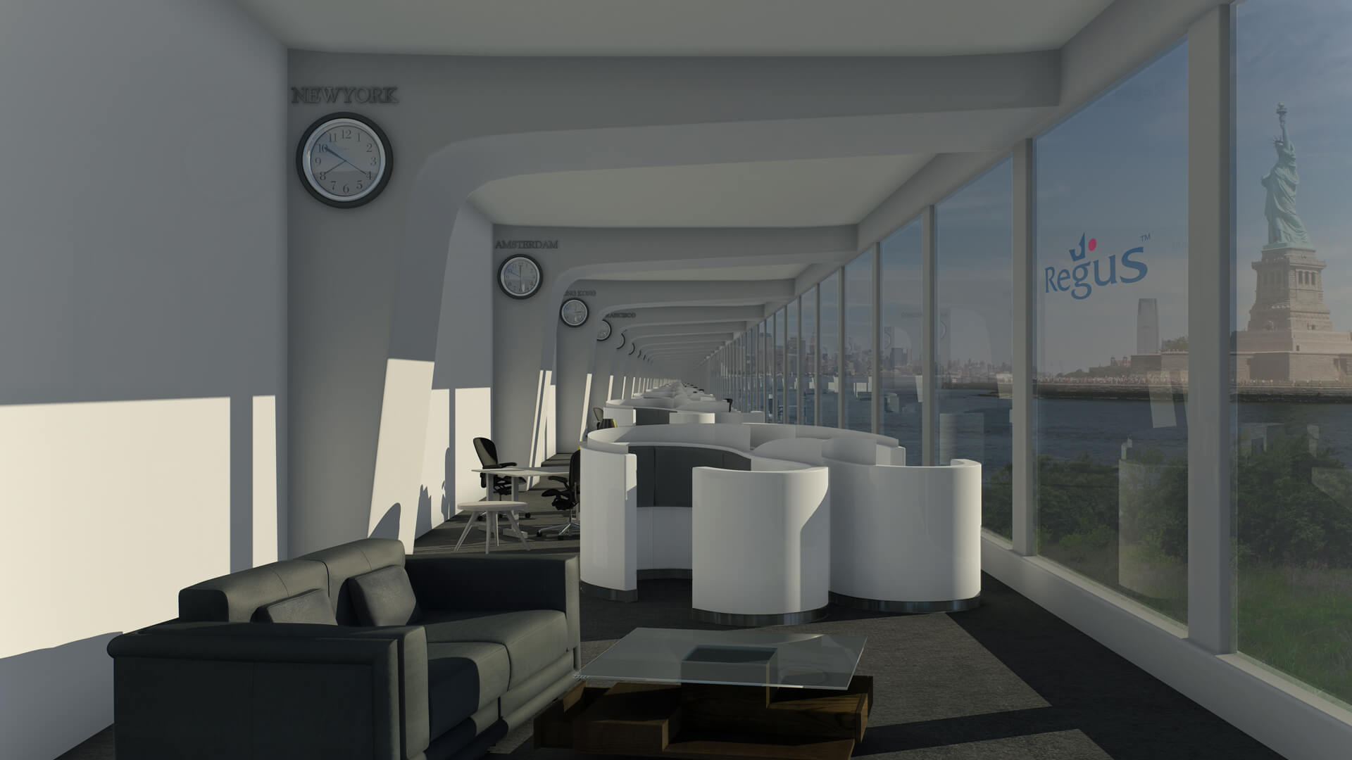 3D Architectural Visualisation for Regus Corporate Office, srushti creative