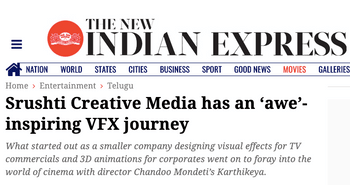 The New Indianexpress: Srushti Creative Media has an ‘awe’-inspiring VFX journey
